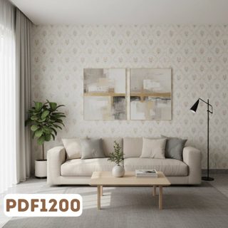 Floral Damask Rosa c/ Flores — foto 1