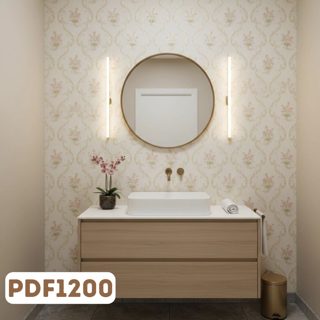Floral Damask Rosa c/ Flores — foto 4