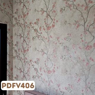 Flores e Galhos Off White, Cinza e Rosa — foto 5