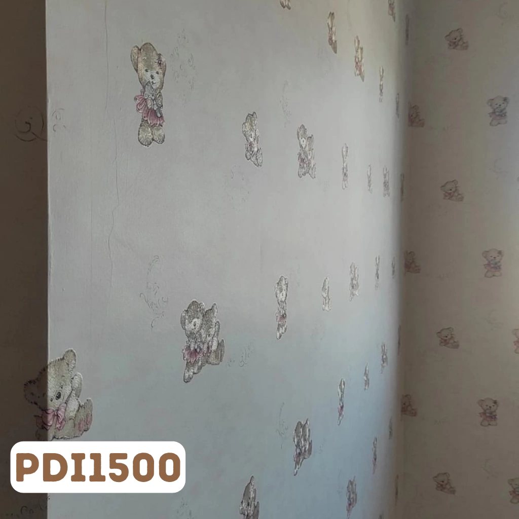Papel de parede Infantil Ursinho Urso Rosa c/ Nuvens — Alex Quaresma Fernandes, Vila Isabel