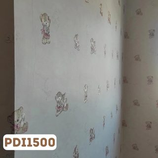 Infantil Ursinho Urso Rosa c/ Nuvens — foto 1