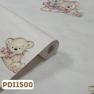 Infantil Ursinho Urso Rosa c/ Nuvens — foto 2