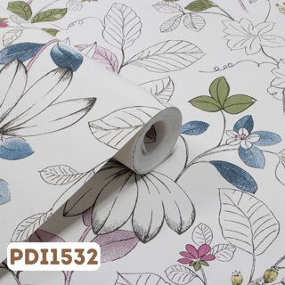 Infantil Desenho Folhas Rosa — foto 2